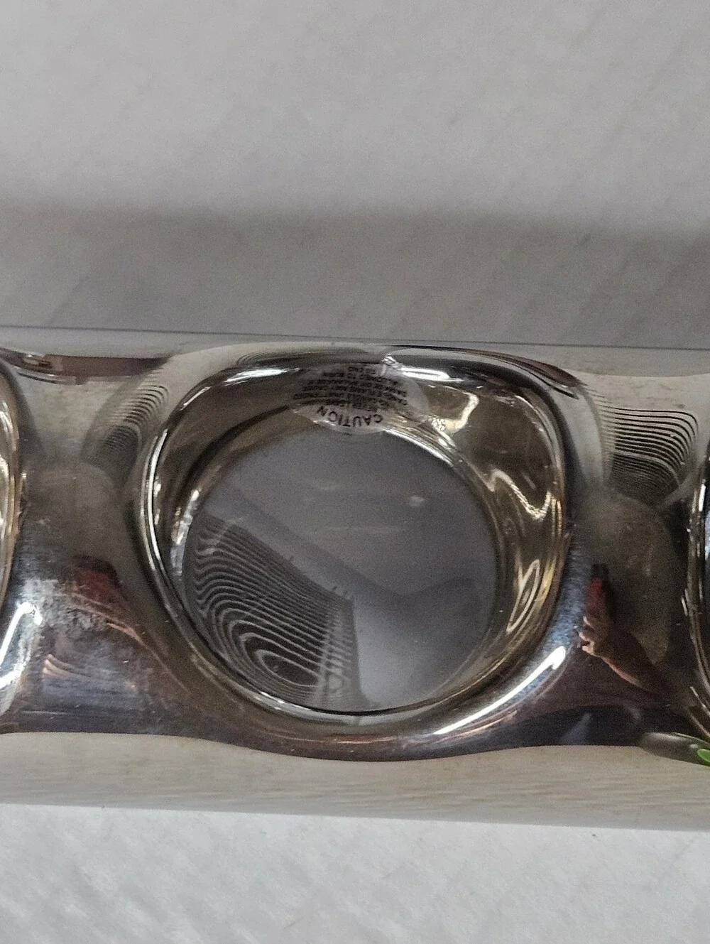 Shannon Of Ireland Long Cylindrical Glass 5 Votive Holder With Metalic Finish